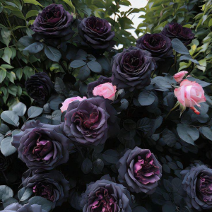 Роза Черная купить по цене от 450р. в интернет-магазине «Посадика» с доставкой почтой в в Пущиное и по всей России – [изображение №1].